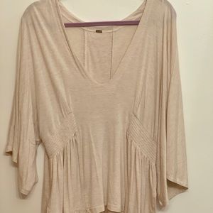 Cream colored Free People blouse size L
